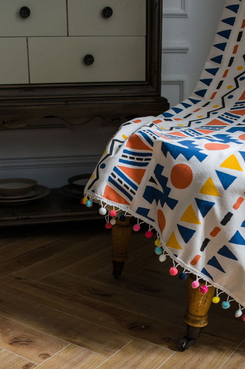 Boho Navajo Colorful Geometric Curtain Panel