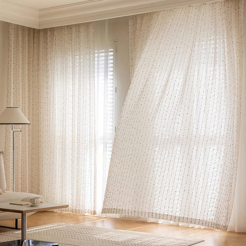 3D Funfetti Embroidered Sheer Window Panels (Extra Long Avail.) (Copy)