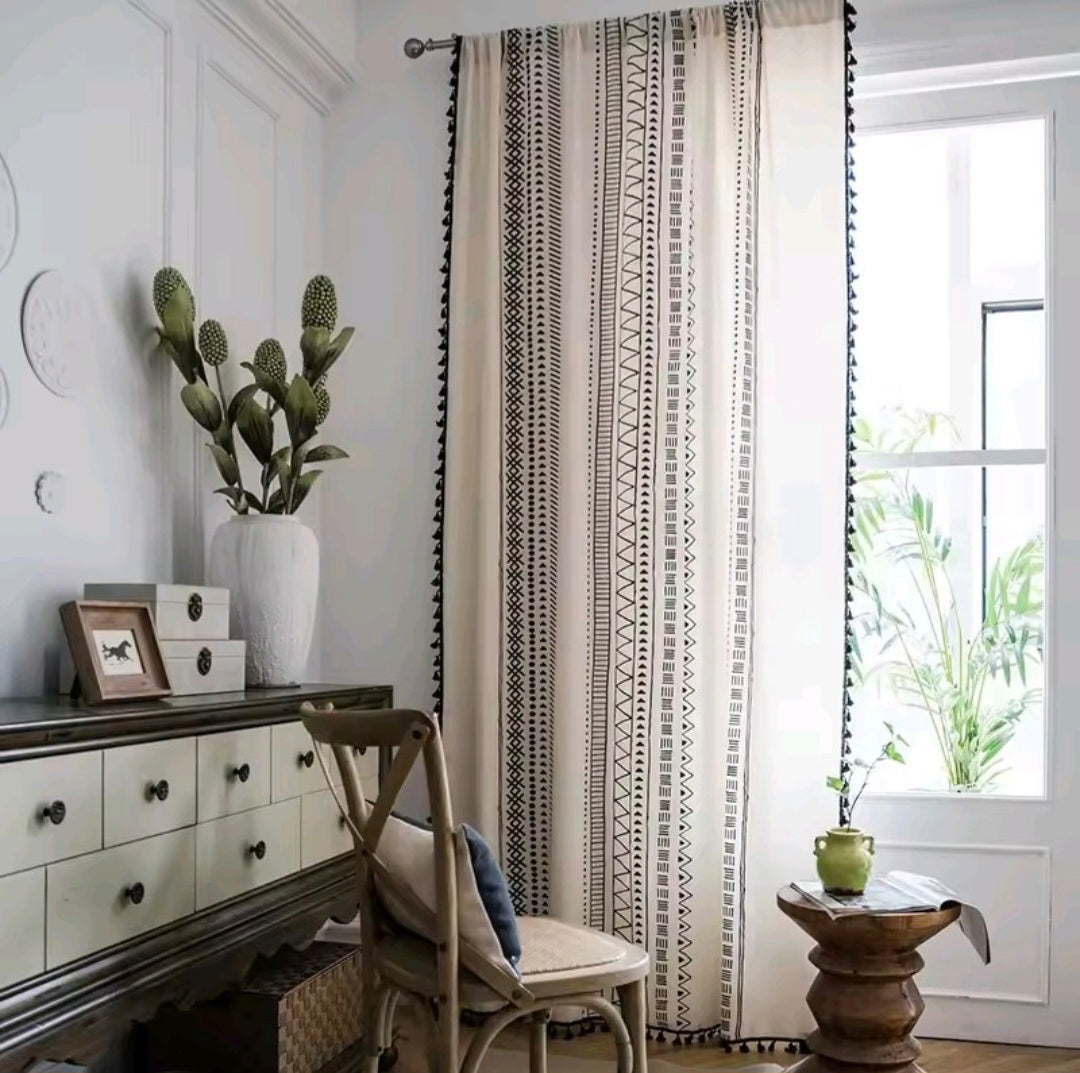 Boho "Less-is-More" Vertical Stripes